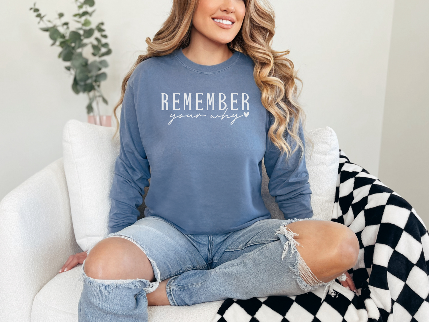 Remember Your Why Women's Loose Long Sleeve T-Shirt