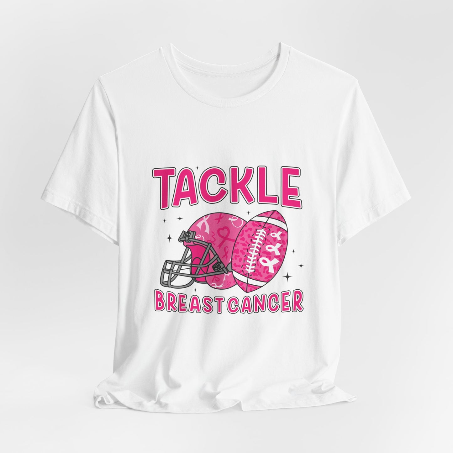 Tackle Breast Cancer Women's Breast Cancer Awareness Short Sleeve Tee