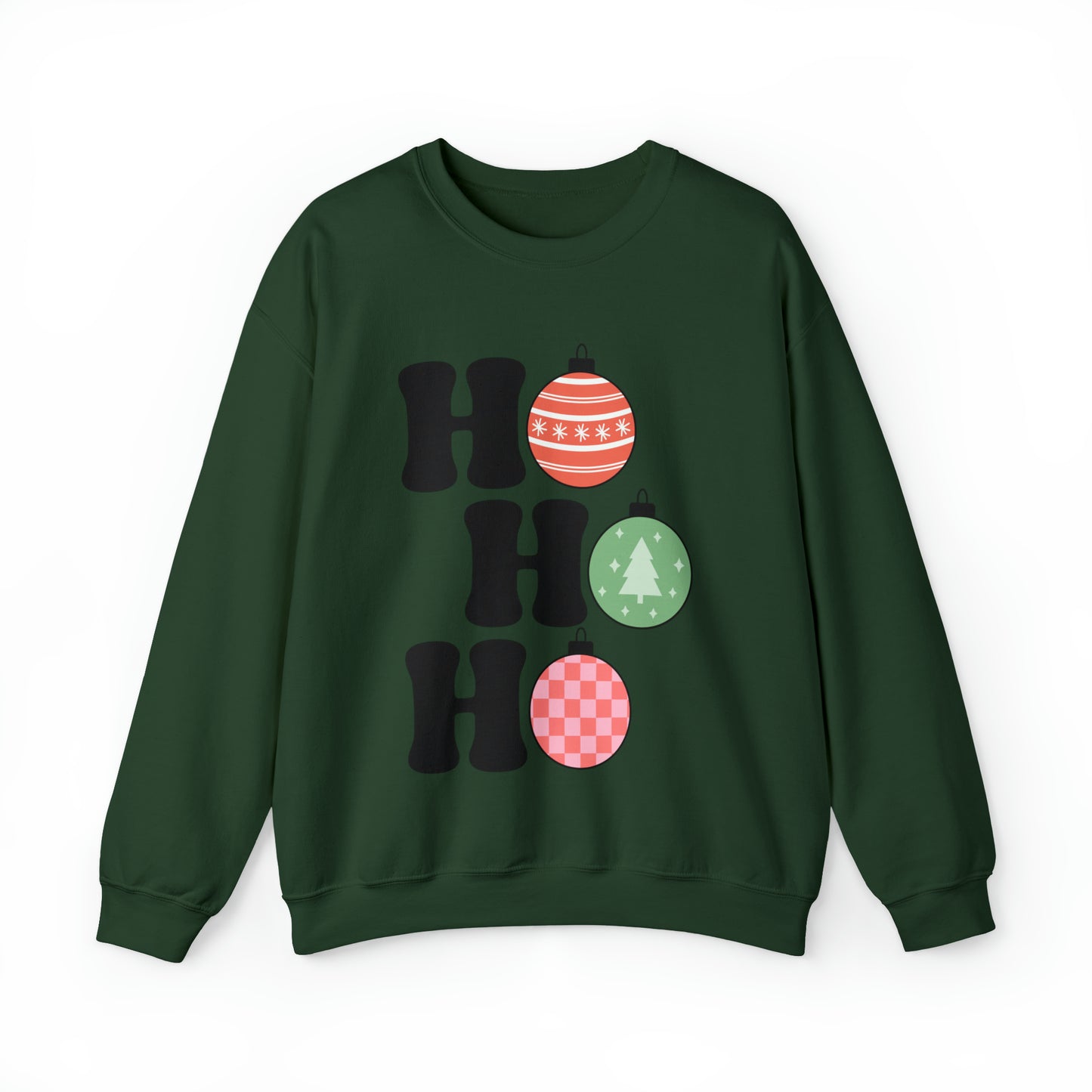 HO HO HO Women's Christmas Crewneck Sweatshirt