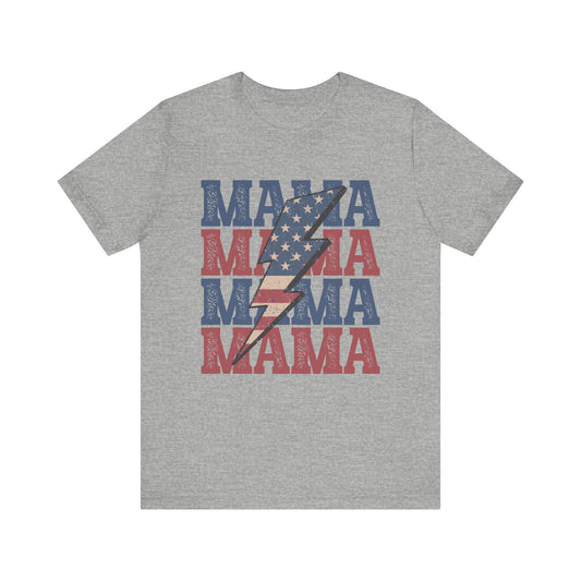 MAMA Stacked Patriotic Women's Tshirt