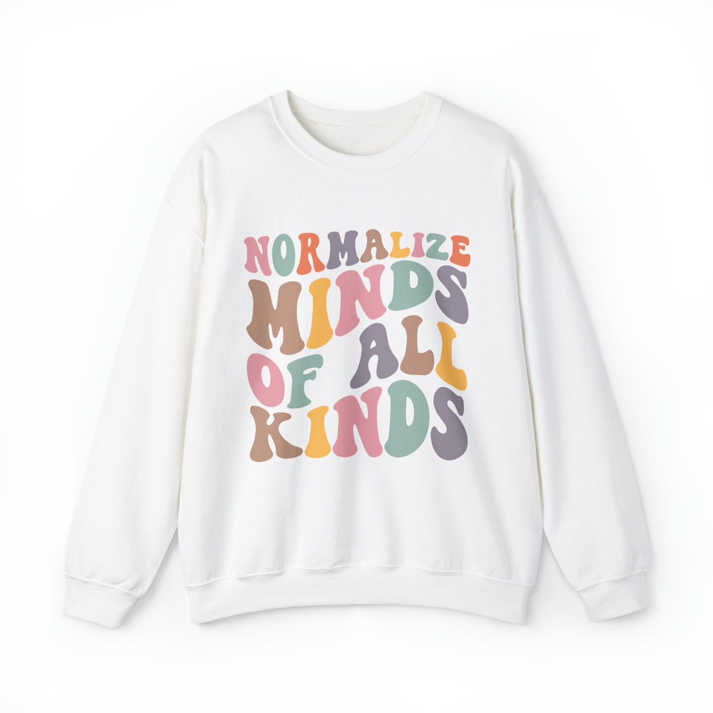 Normalize minds of all kinds Neurodiversity Women's Crewneck Sweatshirt