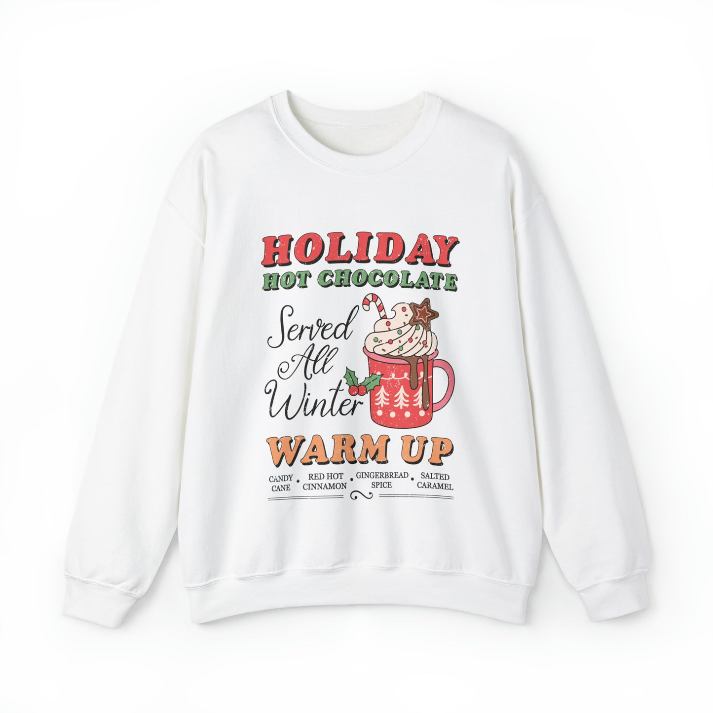 Holiday Hot Chocolate Women's Christmas Crewneck Sweatshirt