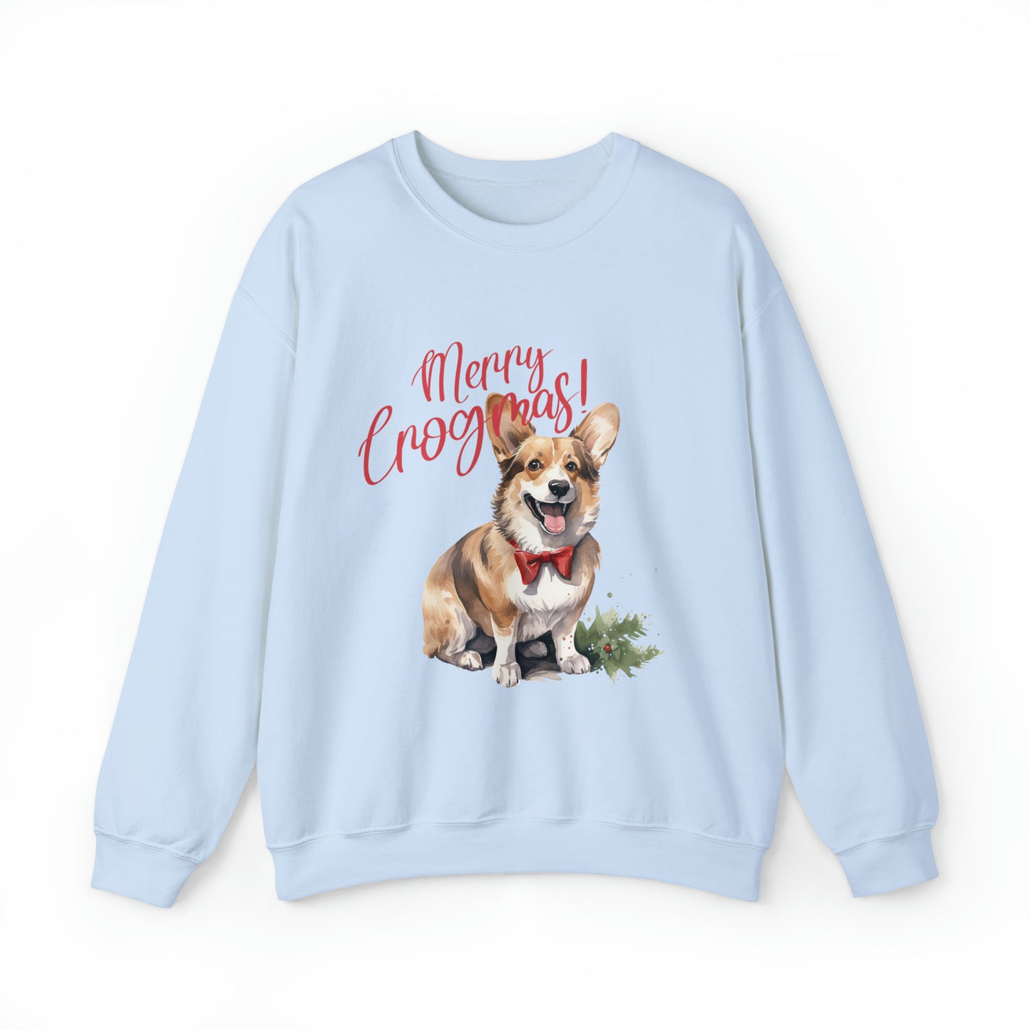 Corgi Christmas Dog Funny Crewneck Sweatshirt Women's