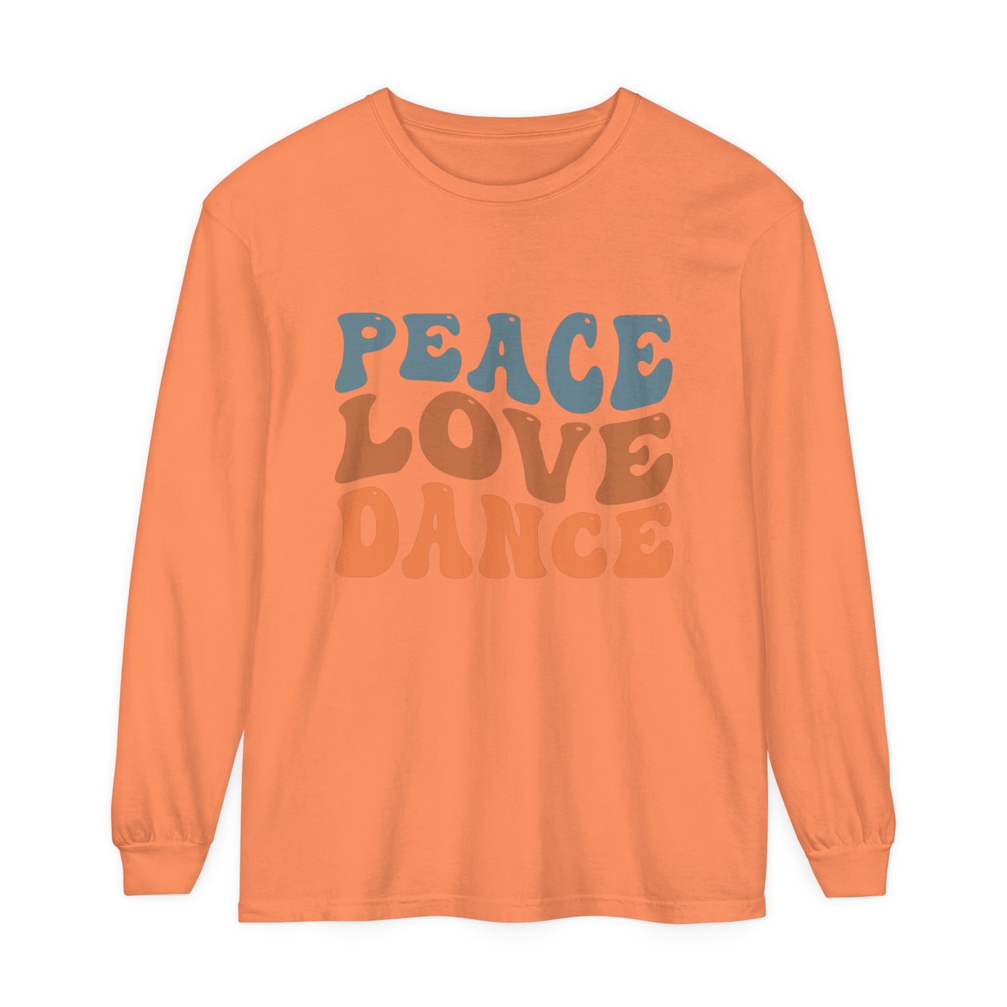 Peace Love Dance Women's Loose Long Sleeve T-Shirt