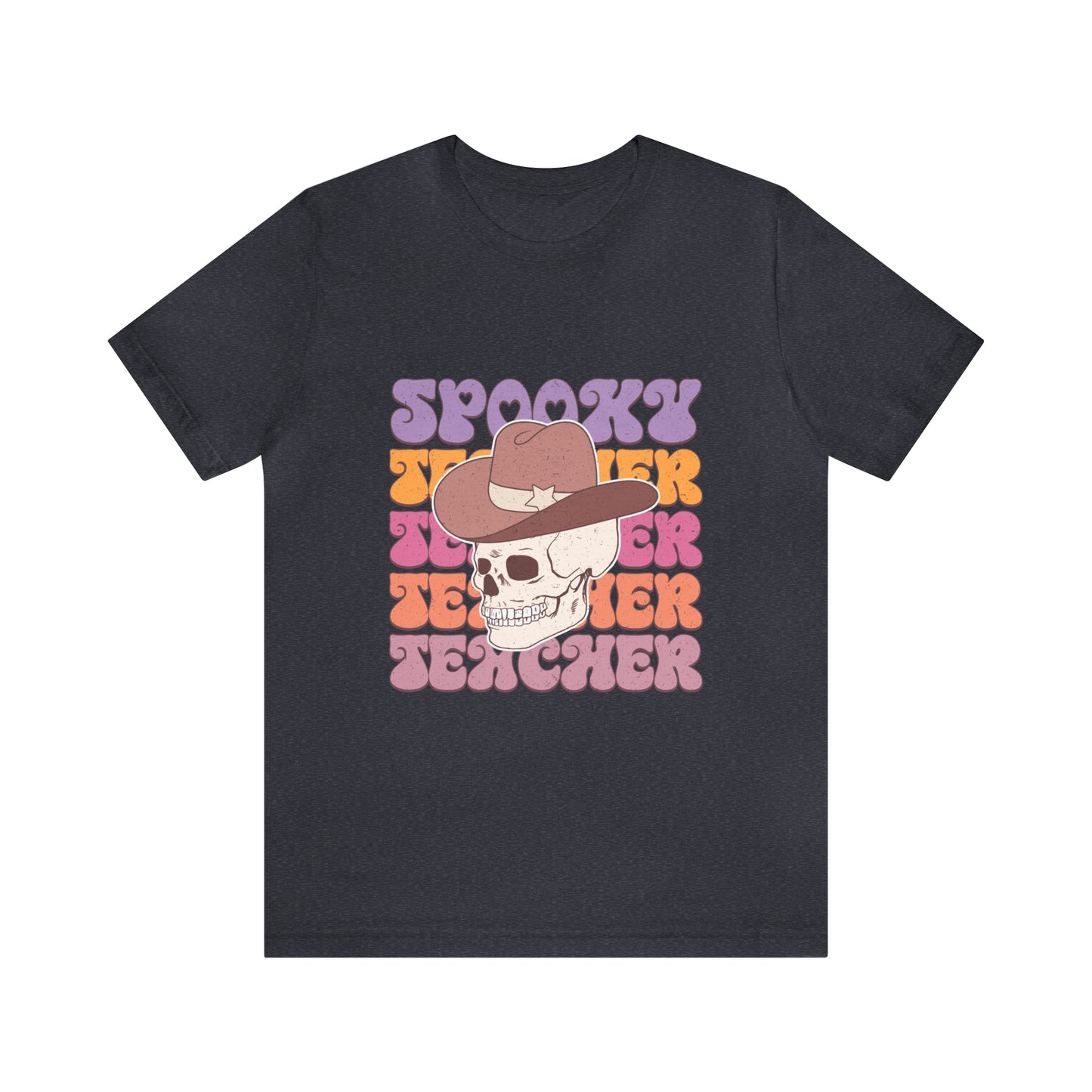 Spooky Teacher Halloween Short Sleeve Tee