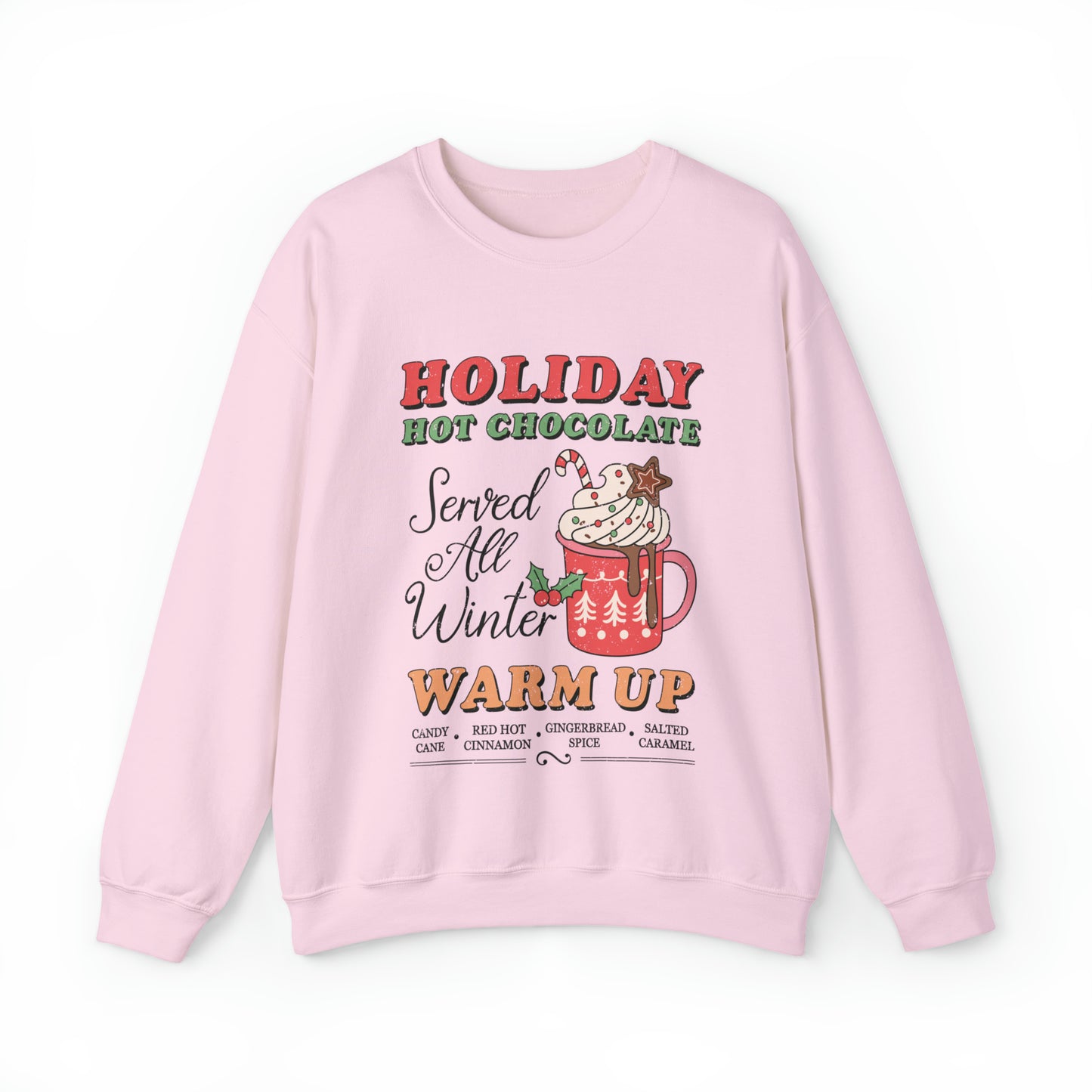 Holiday Hot Chocolate Women's Christmas Crewneck Sweatshirt