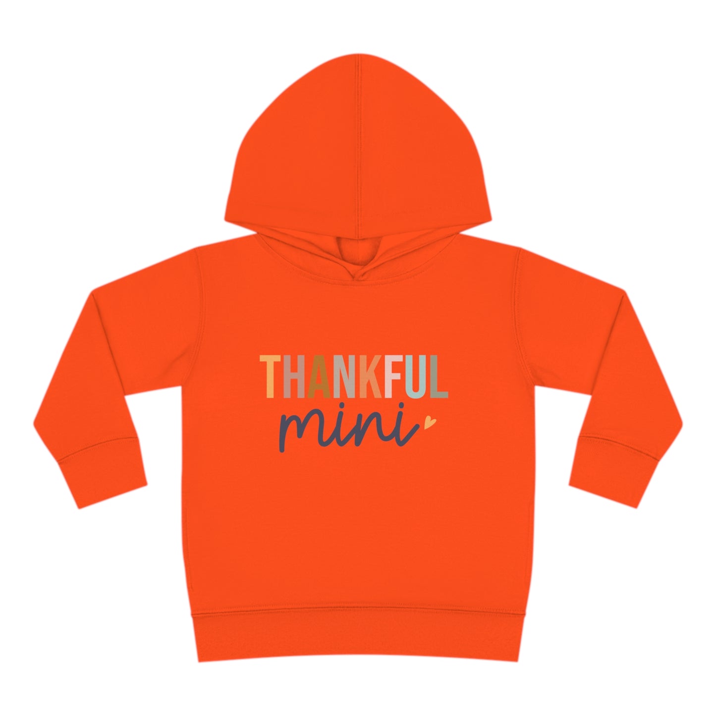 Thankful Mini Toddler Pullover Fleece Hoodie