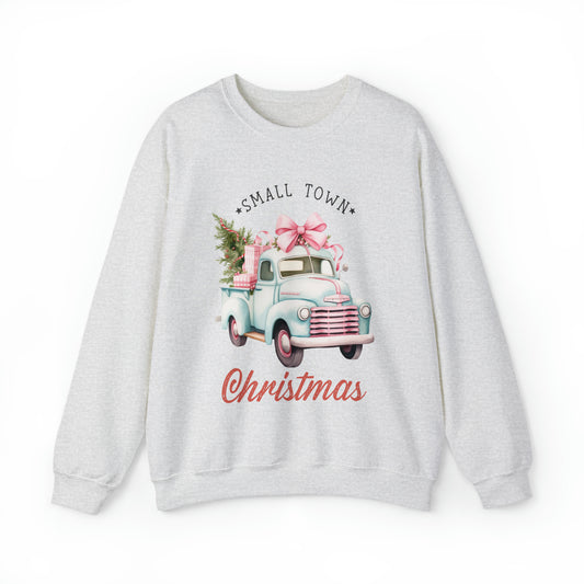 Small Town Christmas Vintage Women's Christmas Crewneck Sweatshirt