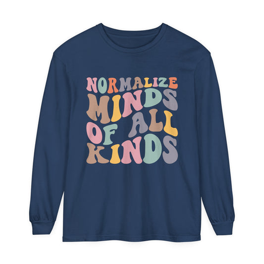 Normalize Minds of all kinds Neurodiversity Women's Long Sleeve T-Shirt