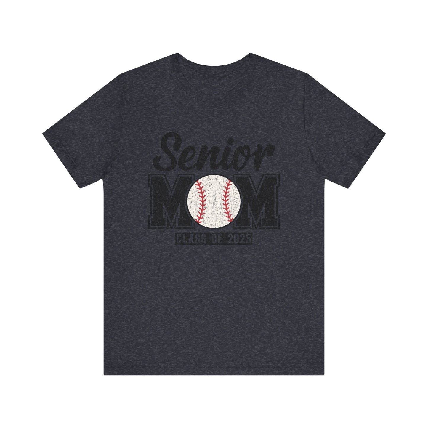 Senior Mom Baseball Mom Class of 2025 Mama Short Sleeve Shirt
