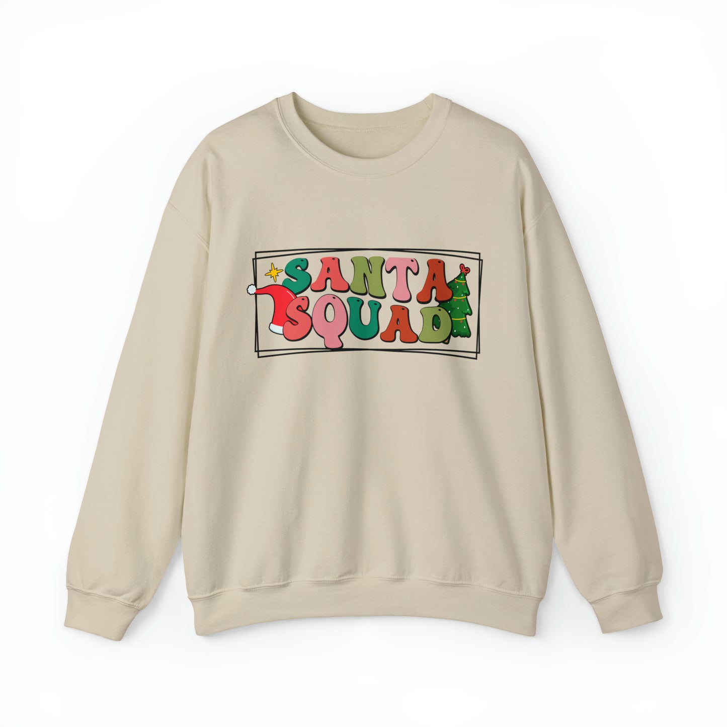 Santa Squad Family Group Christmas Holiday Adult Crewneck Sweatshirt