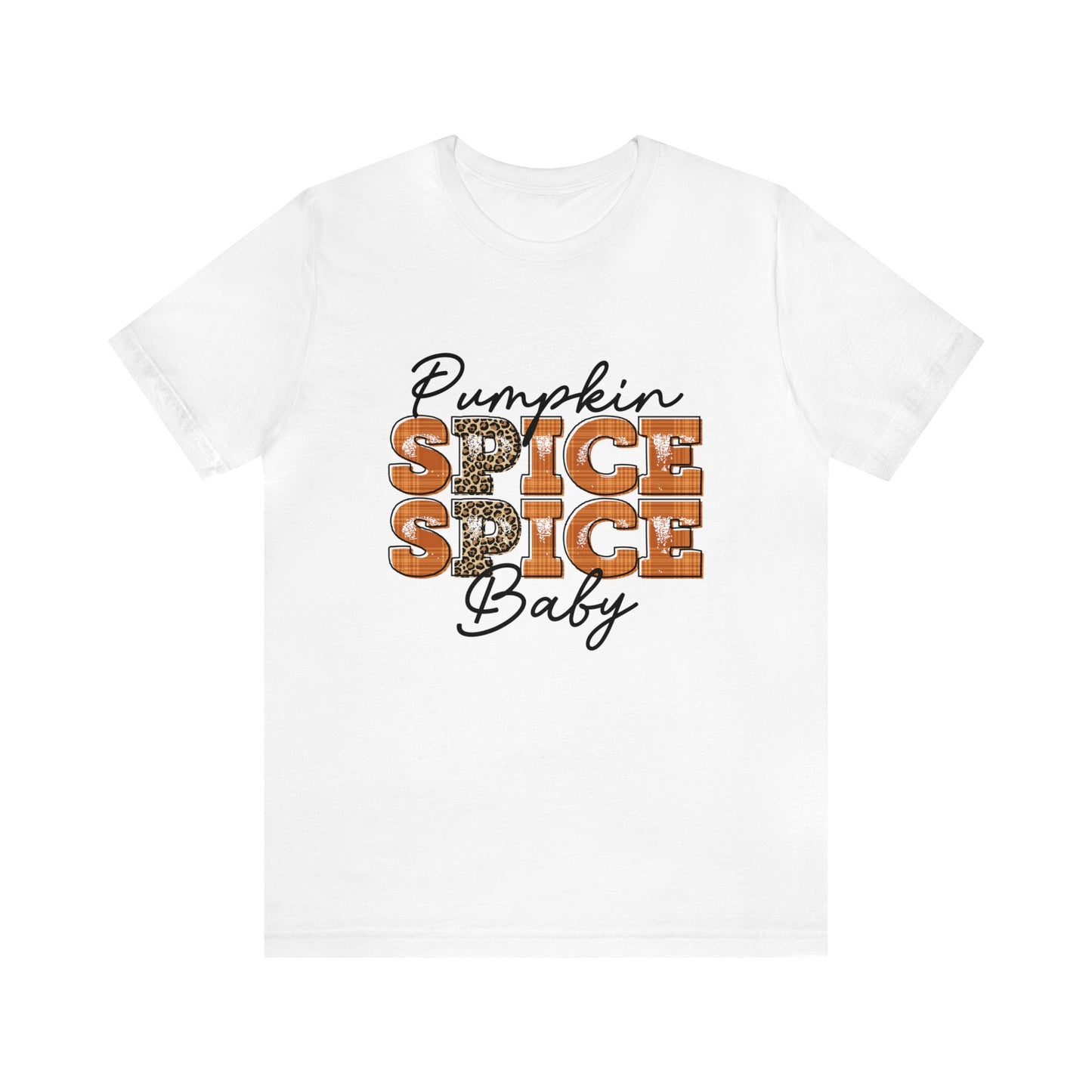 Pumpkin Spice Spice Baby With Leopard Print Women's T-Shirt