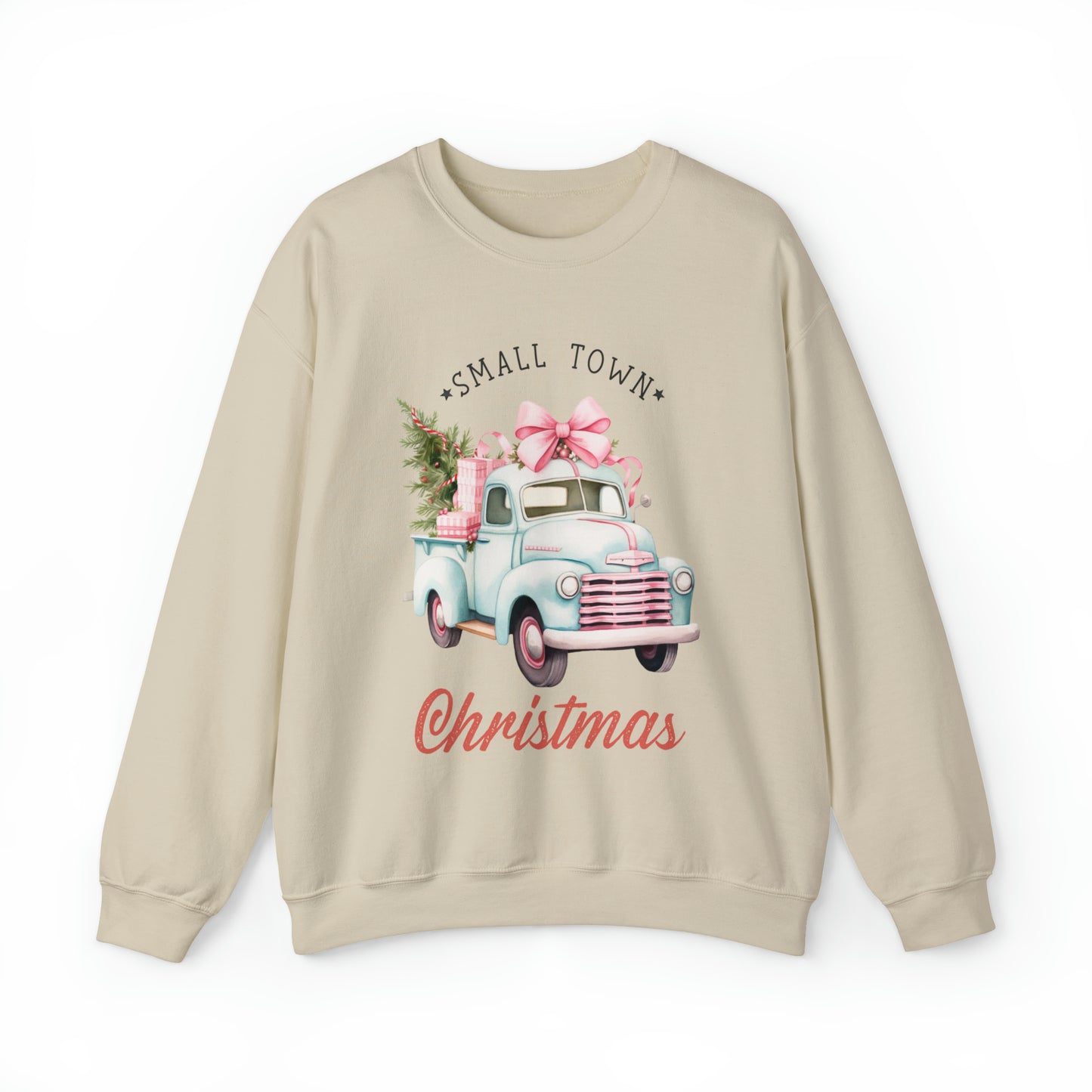 Small Town Christmas Vintage Women's Christmas Crewneck Sweatshirt