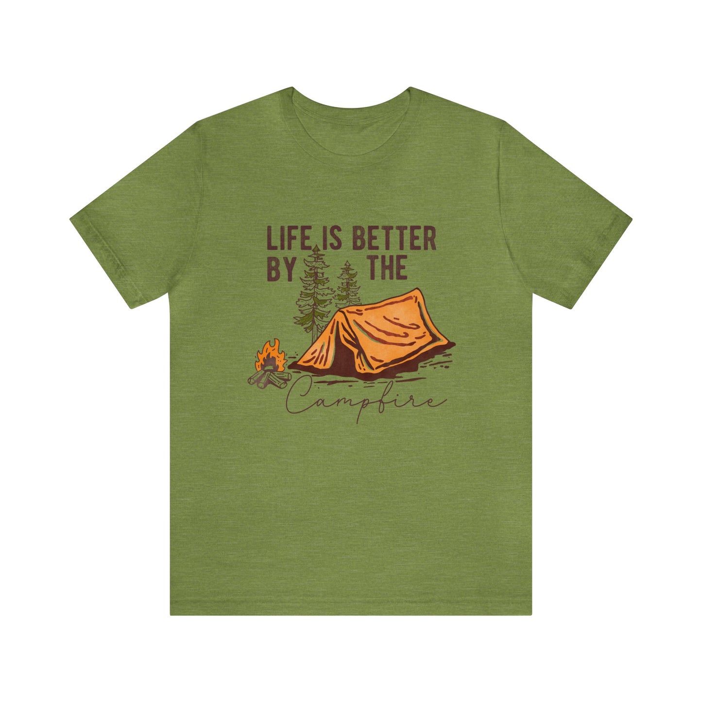 Life is better by the campfire Adult Unisex Tshirt