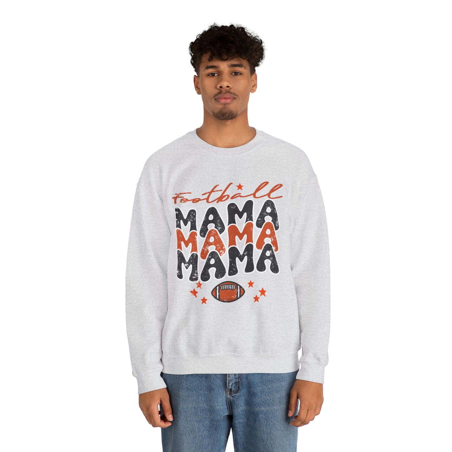 Football Women's Mama Crewneck Sweatshirt