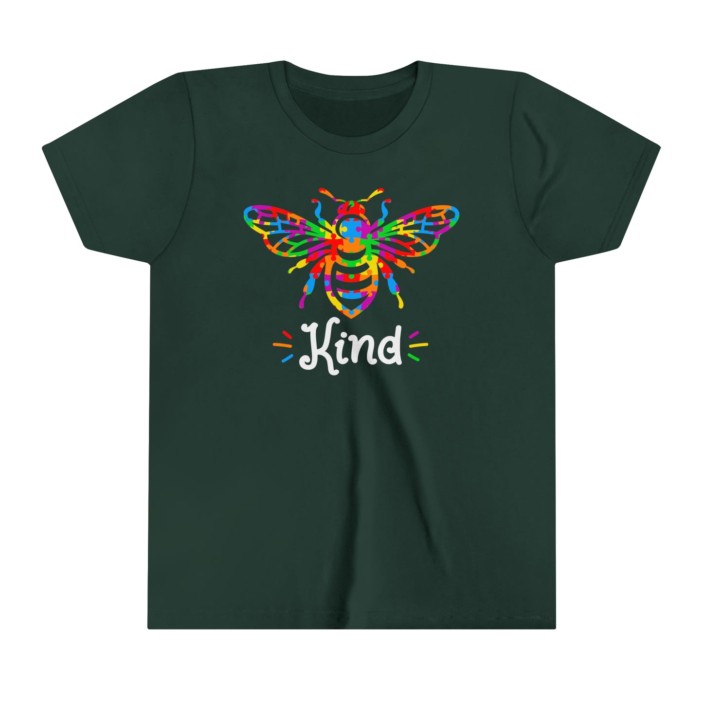 Bee Kind Autism Awareness Advocate Youth Shirt