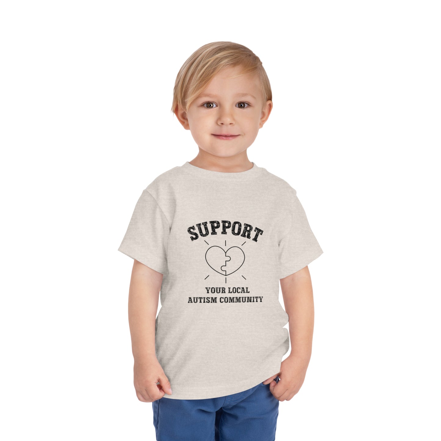 Support Your Local Autism Community  Autism Toddler Short Sleeve Tee