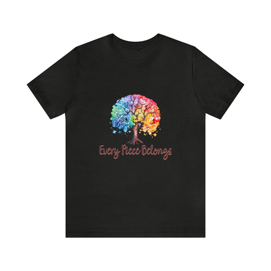 Every piece belongs autism advocate Short Sleeve Women's Tee