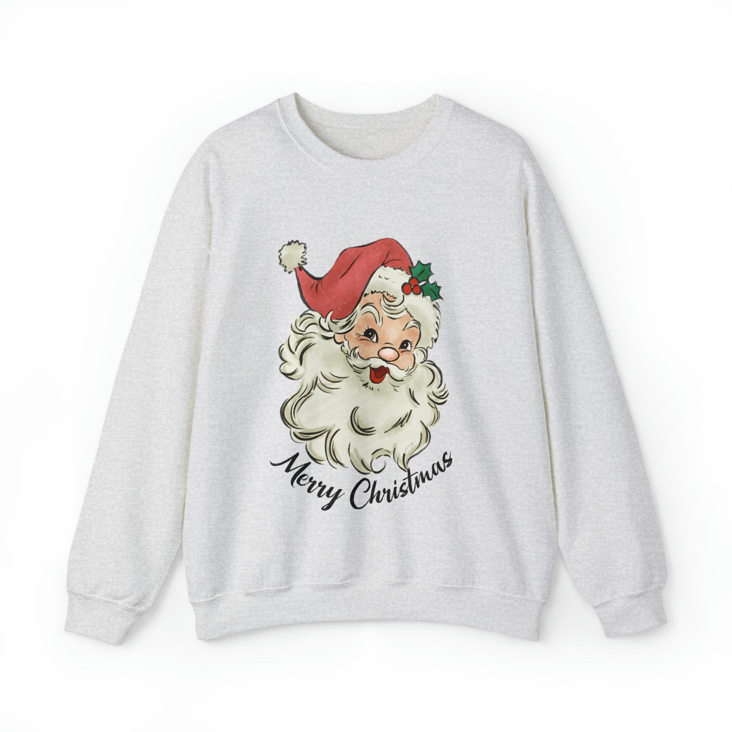 Merry Christmas Vintage Santa Women's Christmas Crewneck Sweatshirt