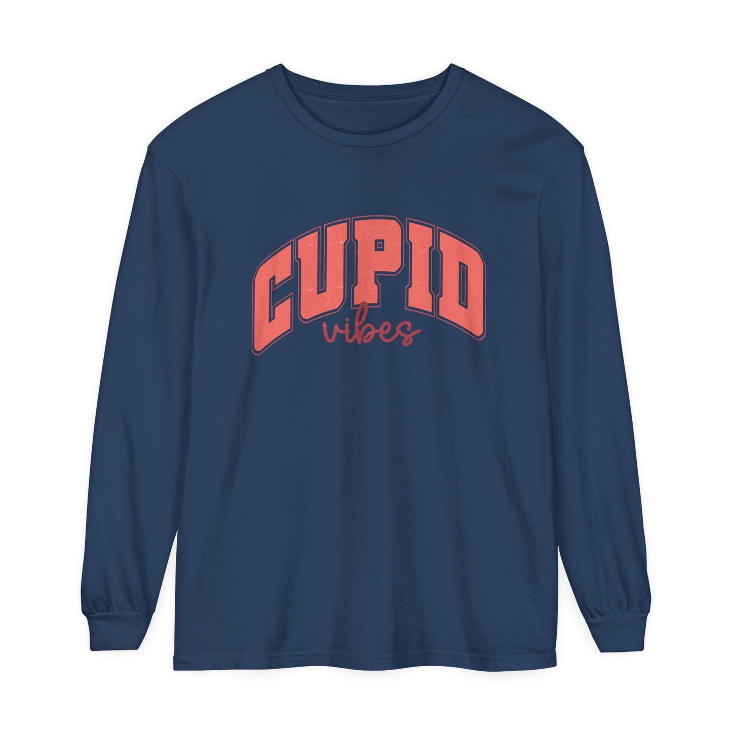 Cupid Vibes Valentine's Day Women's  Loose Long Sleeve T-Shirt