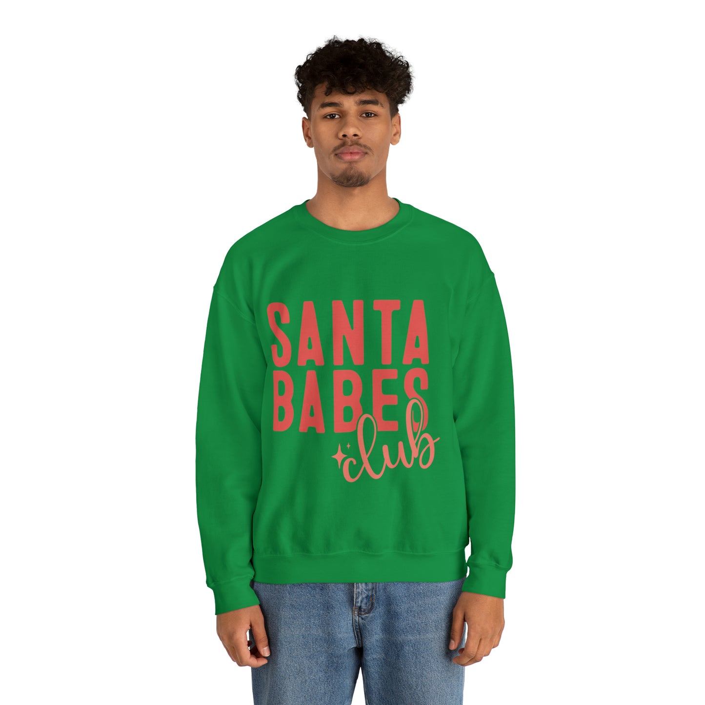 Santa Babes Club Women's Christmas Crewneck Sweatshirt