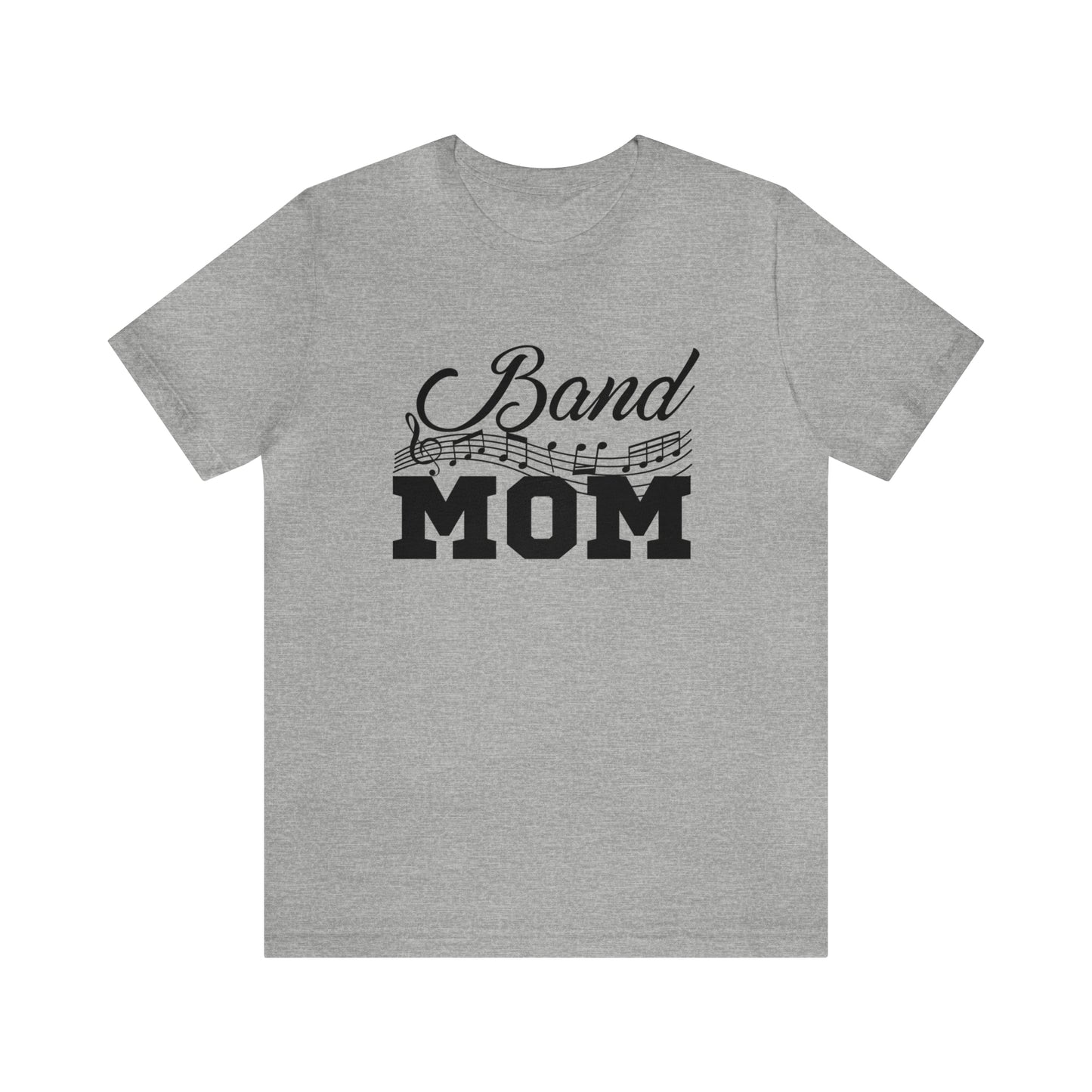 Band mom with music notes Short Sleeve Women's Tee