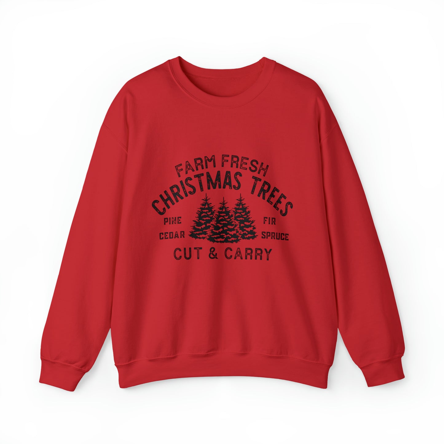 Farm Fresh Christmas Trees Women's Christmas Crewneck Sweatshirt