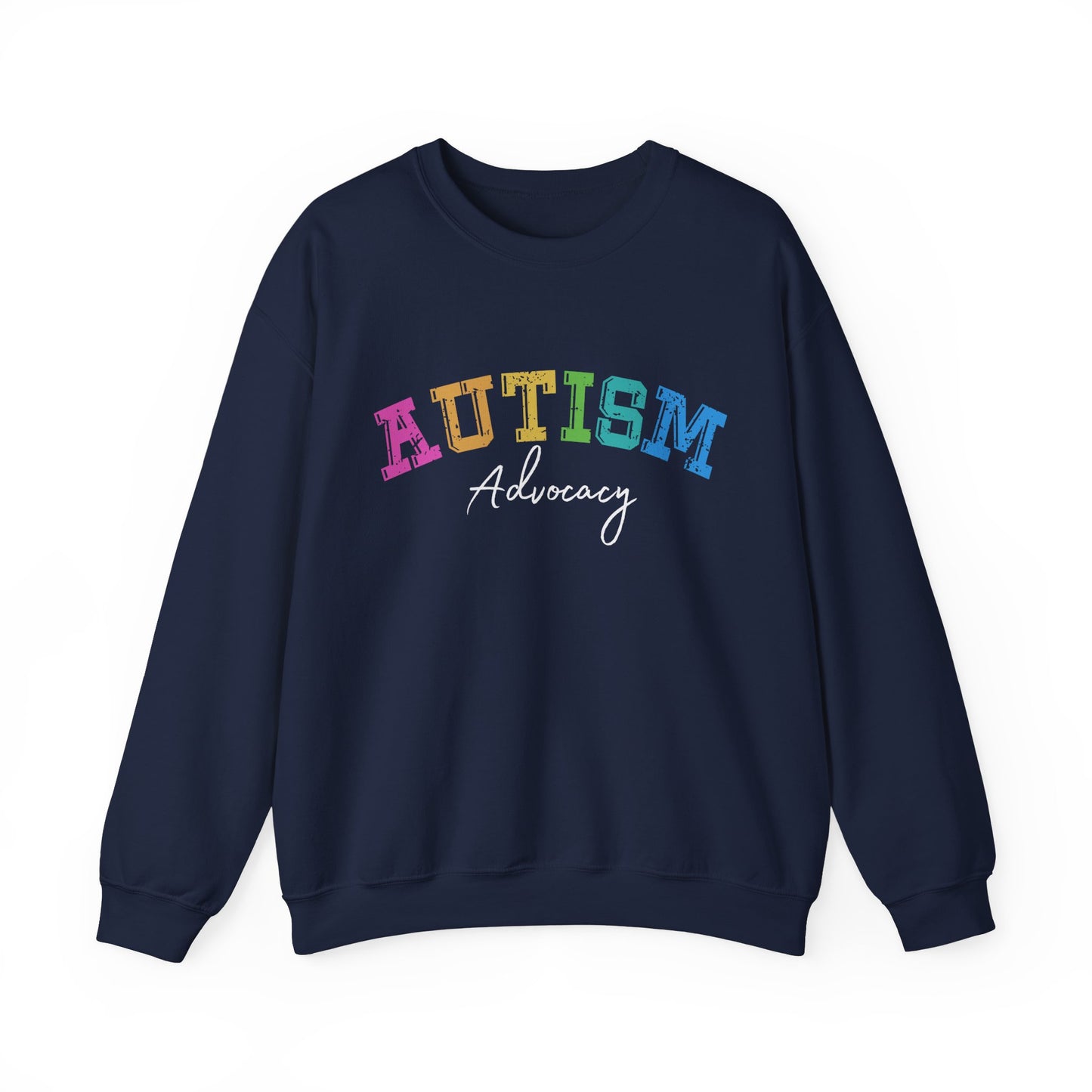 Autism Awareness Advocacy Adult Unisex Crewneck Sweatshirt