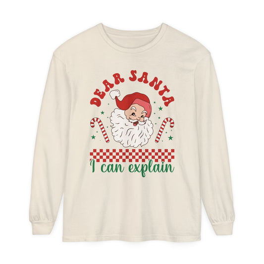 Dear Santa, I can explain Christmas Women's Loose Long Sleeve T-Shirt