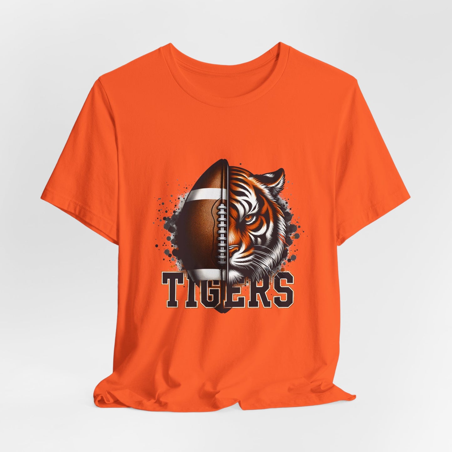 Tigers Football Adult Unisex Short Sleeve Tee