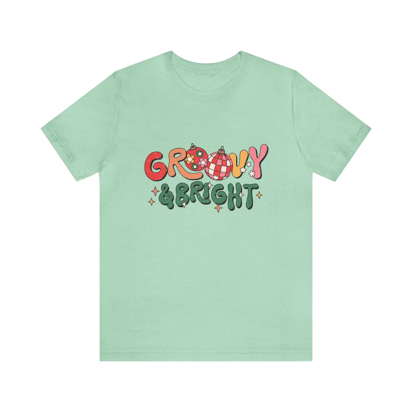 Groovy & Bright Women's Short Sleeve Christmas T Shirt