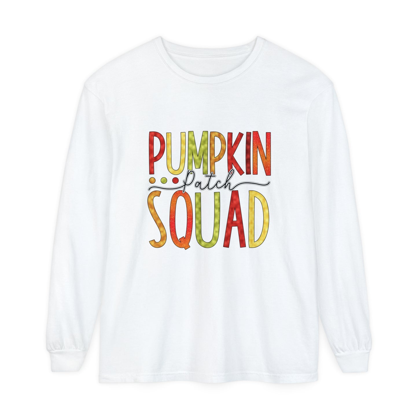 Style 6 Pumpkin Patch Squad Adult Unisex Halloween Long Sleeve T-Shirt