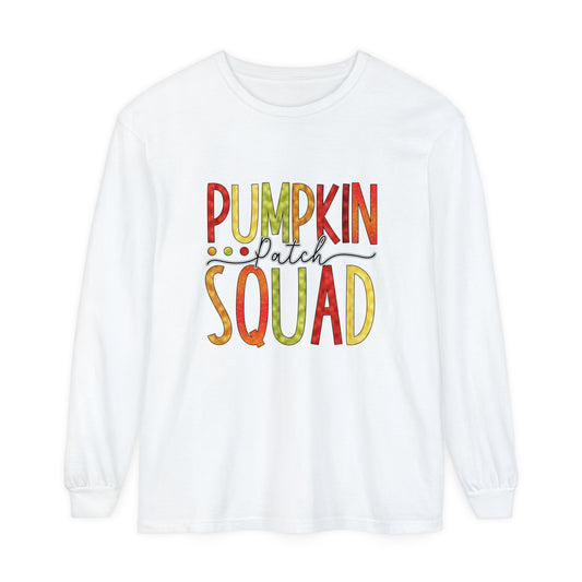 Style 6 Pumpkin Patch Squad Adult Unisex Halloween Long Sleeve T-Shirt