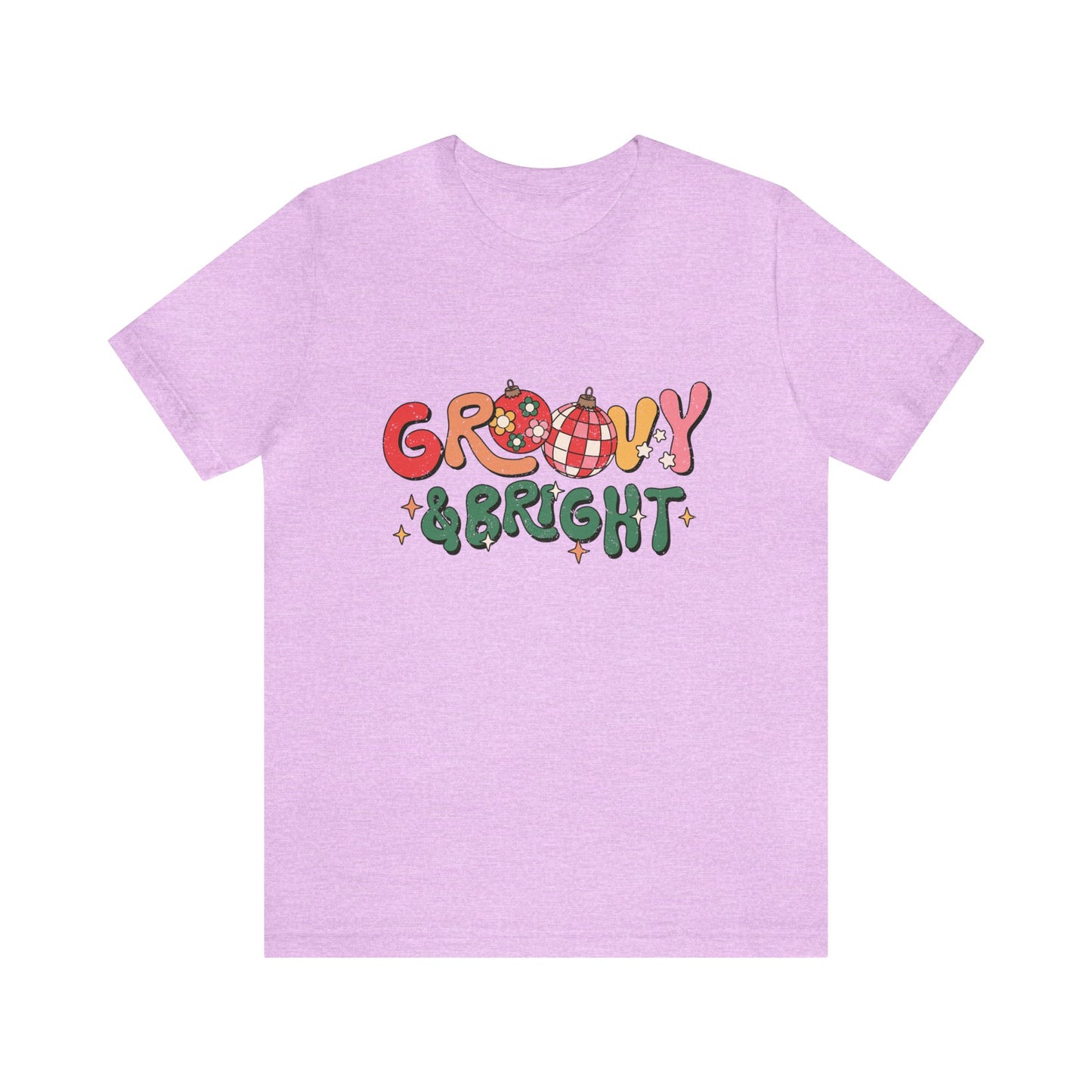 Groovy & Bright Women's Short Sleeve Christmas T Shirt