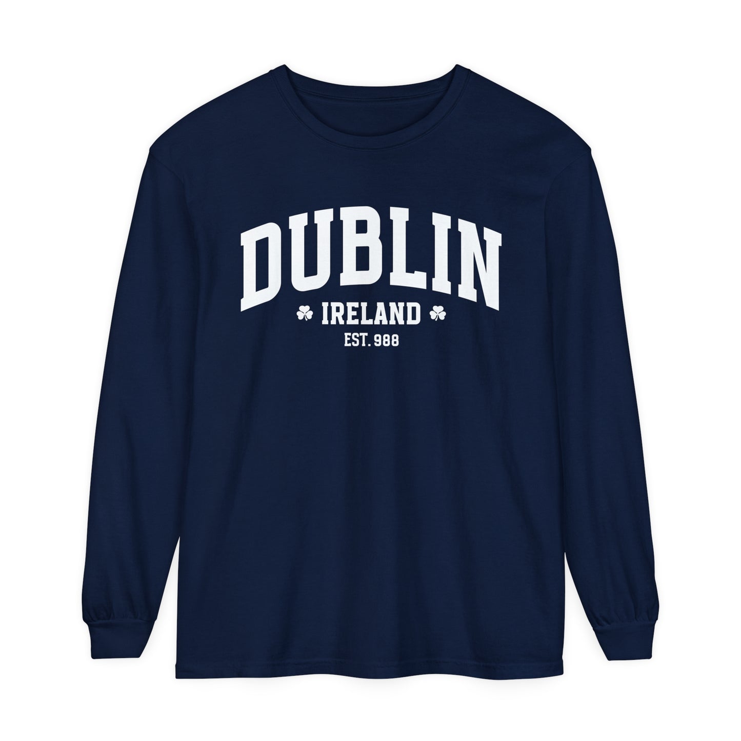 Dublin Ireland St. Patrick's Day Women's Loose Long Sleeve T-Shirt