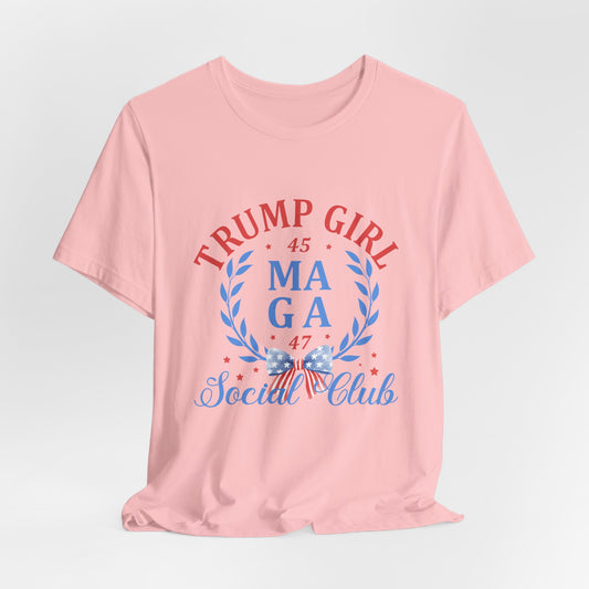 Trump Girl President Election Women's Adult Short Sleeve Tee