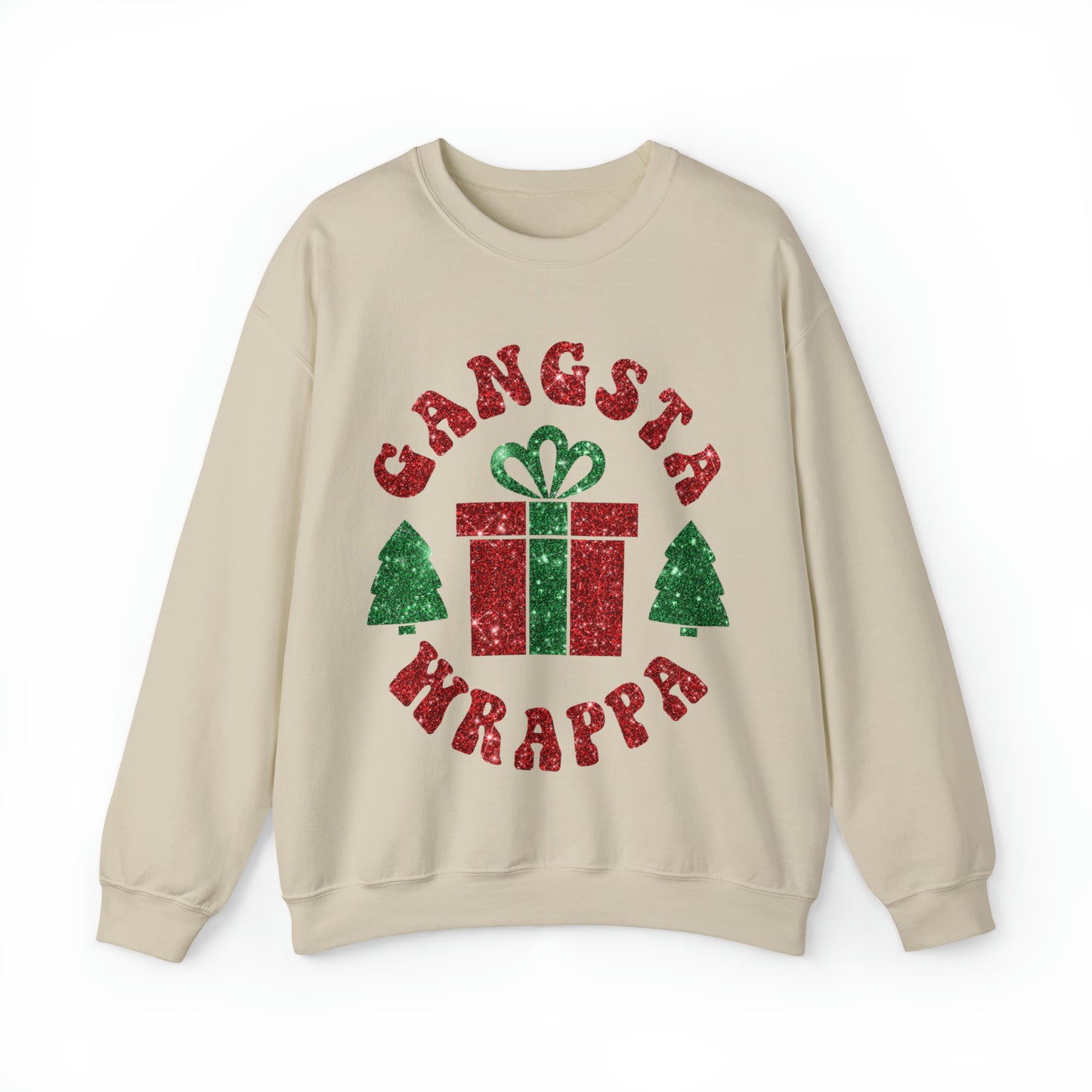 Gangsta Wrappa Women's Christmas Crewneck Sweatshirt