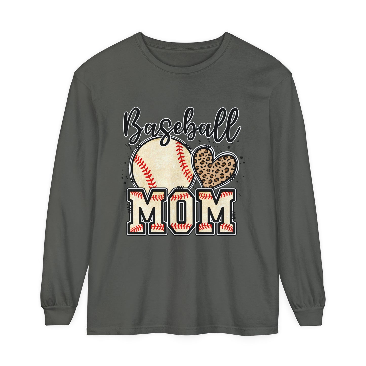 Baseball MOM Loose Long Sleeve T-Shirt