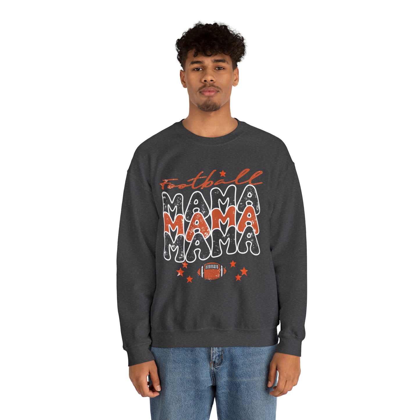 Football Women's Mama Crewneck Sweatshirt