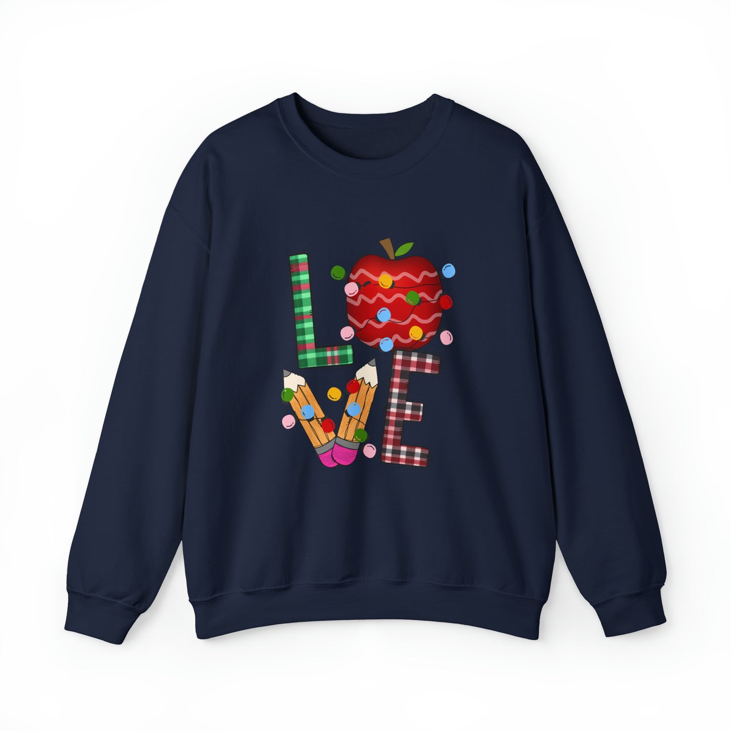 Love Teacher Women's Christmas Sweatshirt