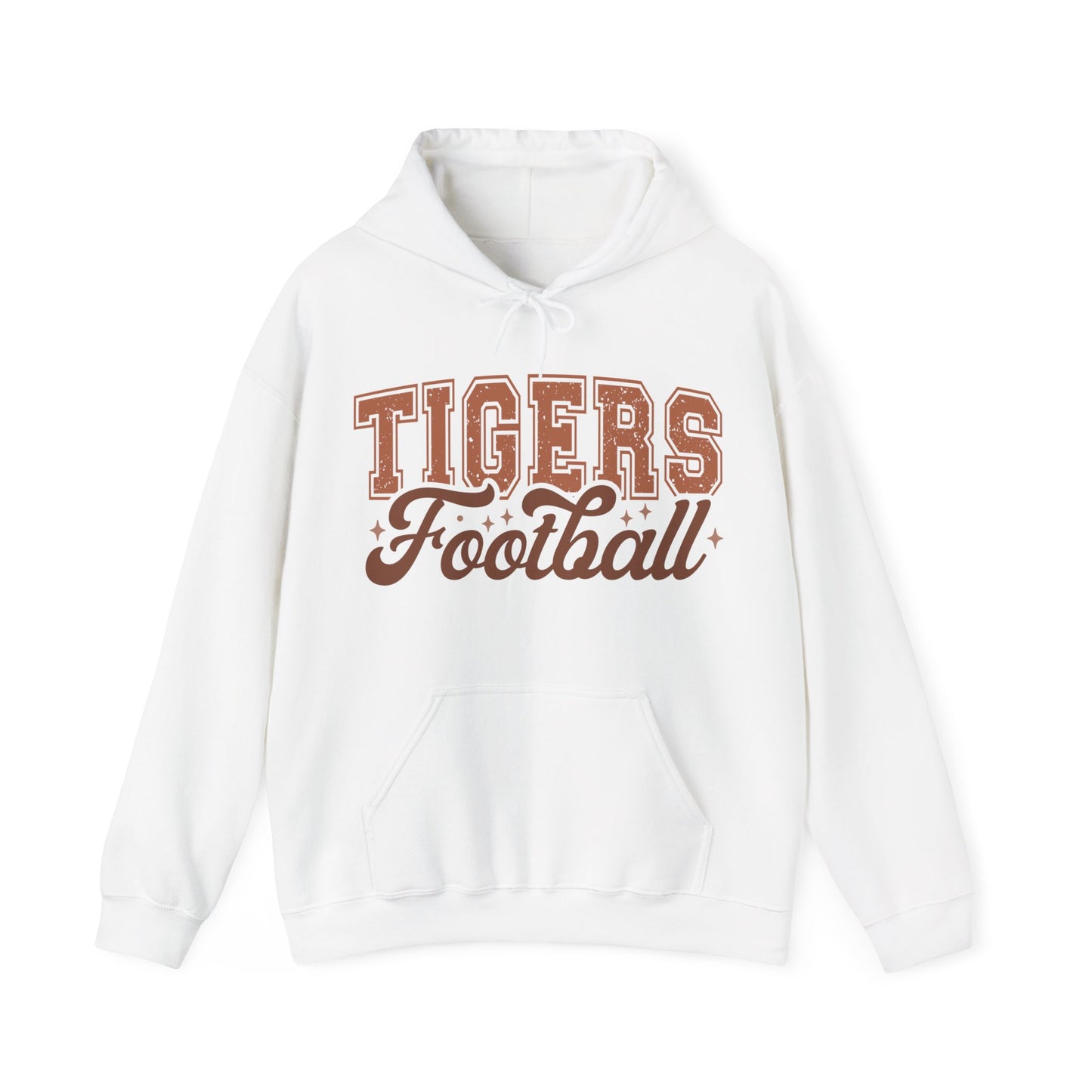 Tigers Football Adult Unisex Heavy Blend™ Hooded Sweatshirt