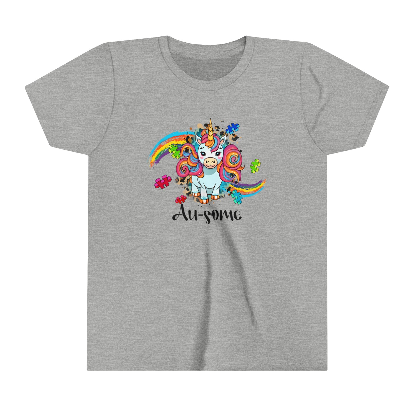 Ausome Unicorn Autism Awareness Advocate Youth Shirt