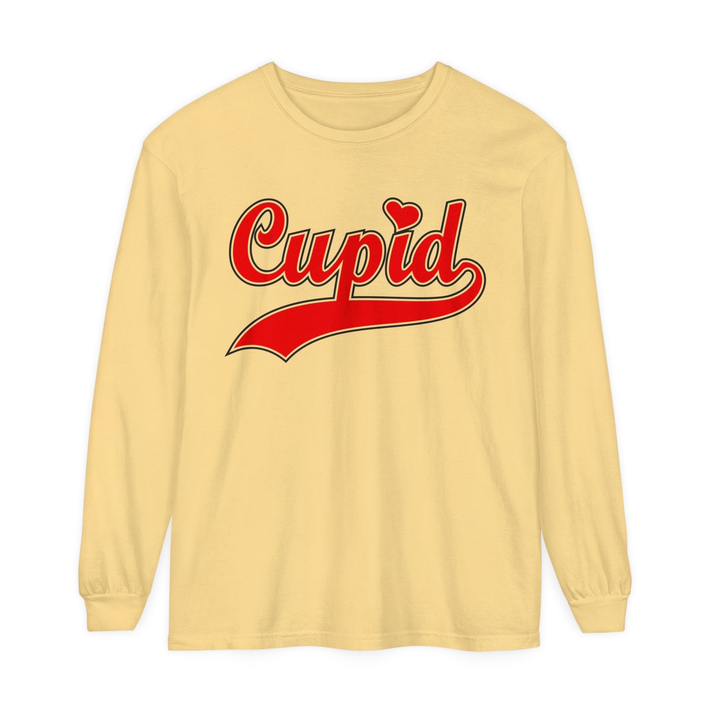 Retro Cupid Women's Loose Long Sleeve T-Shirt