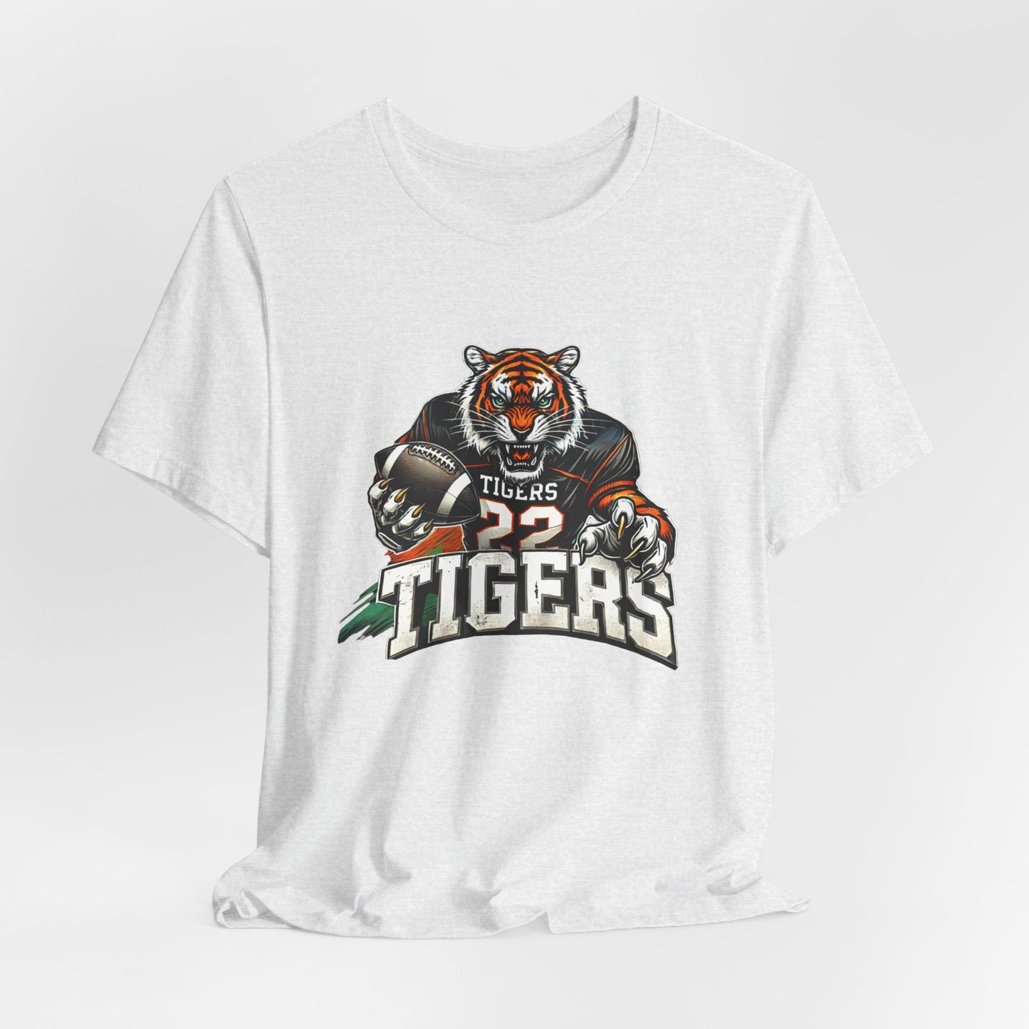 Tigers Football Adult Unisex Short Sleeve Tee