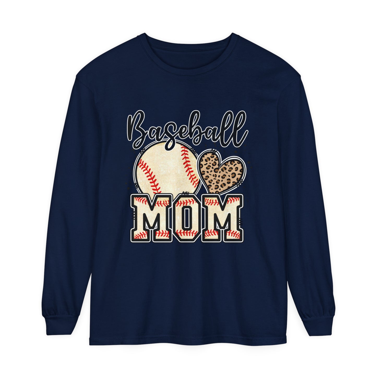 Baseball MOM Loose Long Sleeve T-Shirt