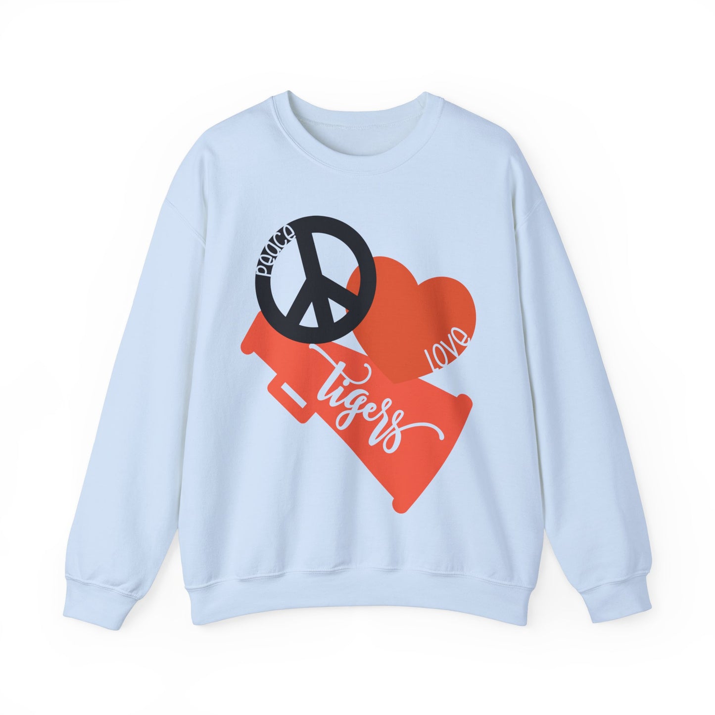 Peace Love Tigers Women's Crewneck Sweatshirt