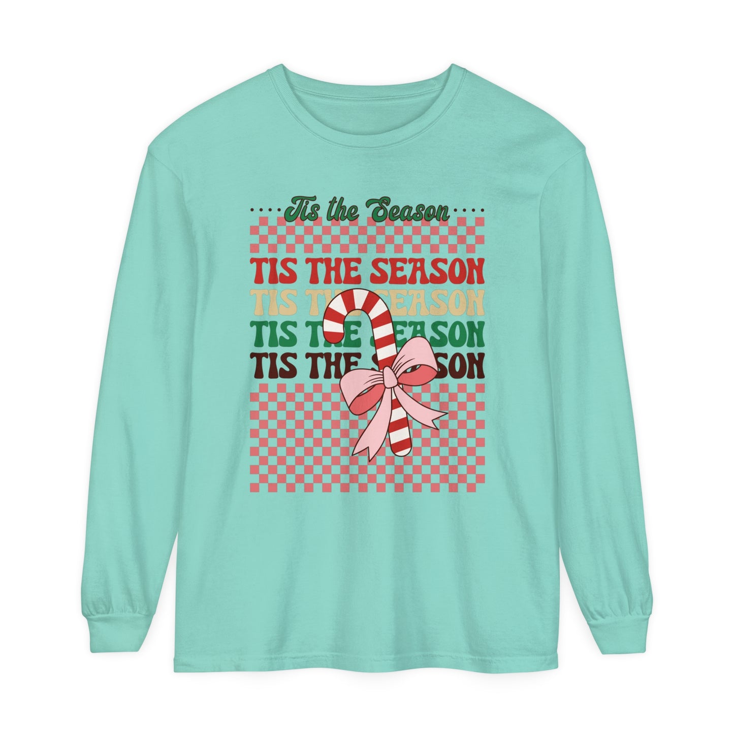 Tis the Season Women's Christmas Loose Long Sleeve T-Shirt