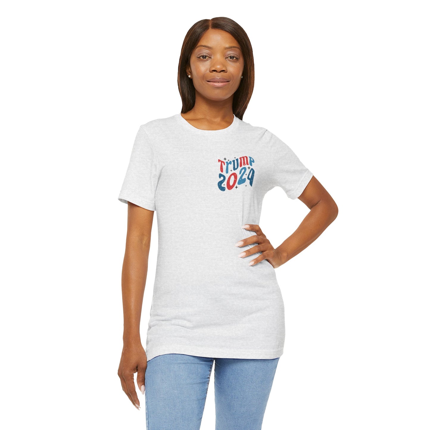 Trump President Election Front and Back Women's Adult Short Sleeve Tee