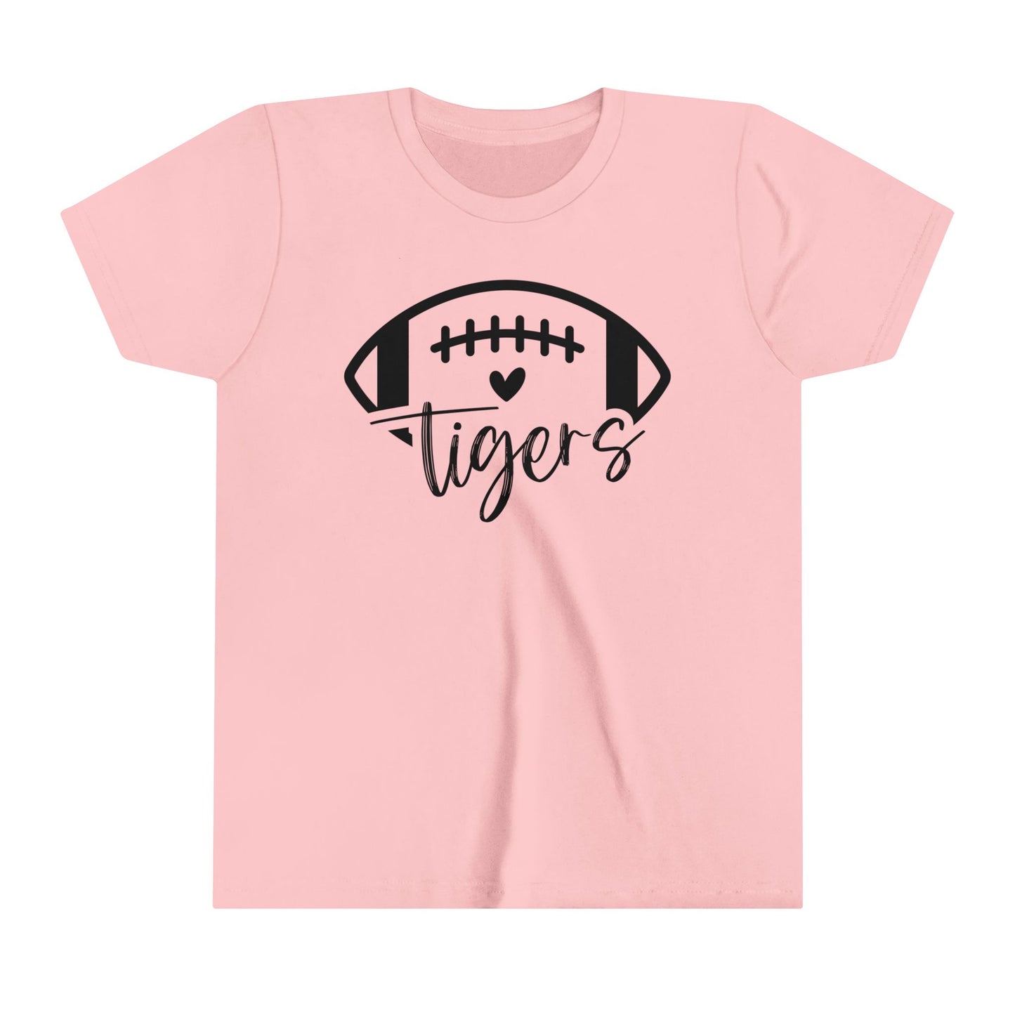 Tigers Football Heart Girl's Youth Shirt