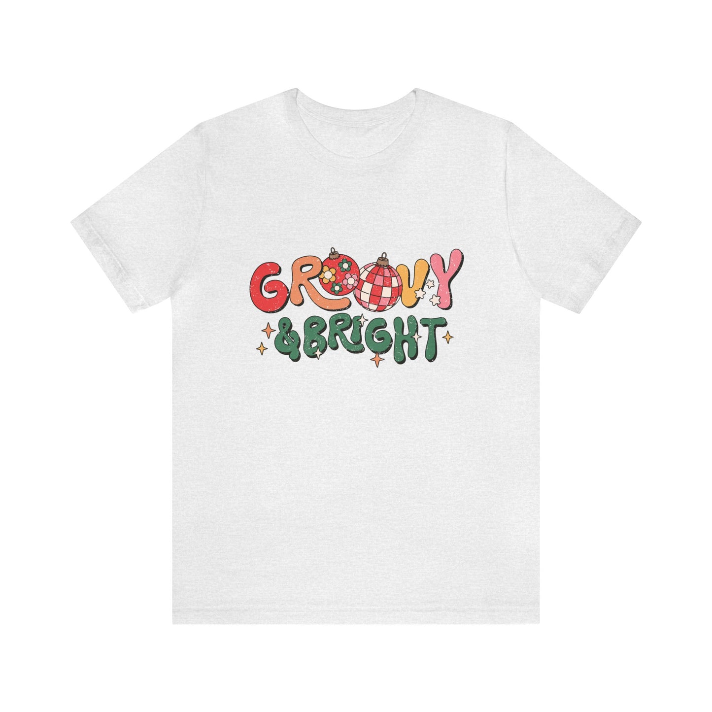 Groovy & Bright Women's Short Sleeve Christmas T Shirt